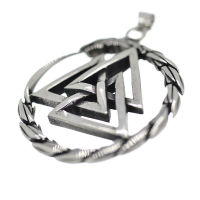 Stainless Steel Pendant - Valknut "Fezil" Small-Unadorned
