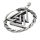 Stainless Steel Pendant - Valknut "Fezil" Small-Unadorned