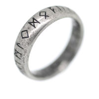 Stainless Steel Ring - Rune Ring 60 (19,1 Ø) 09 US