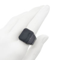 Edelstahl-Gravurring 62 (19,7 Ø) 9,9 US-Schwarz
