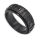 Stainless steel fidget ring „Odin“ - 70 - PVD-Black