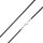 Lederhalskette - Schwarz 2,5 mm-Stahl