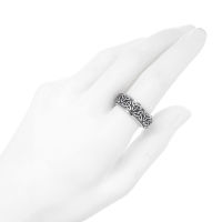 Stainless Steel Ring - Fidget Ring with Triskele Steel-68 (21,6 Ø) 12 US
