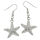 Silver Earrings - Starfish