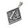 Stainless Steel Pendant - "1%er" - Gunmetal