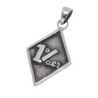 Stainless Steel Pendant - 1% Percent - 42 mm