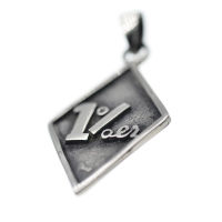 Stainless Steel Pendant - 1% Percent - 42 mm