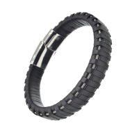 Lederarmband - mit Edelstahl Elementen