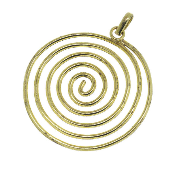 Bronzeanhänger – Mit Spirale