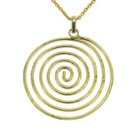 Bronzeanhänger – Mit Spirale