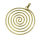 Bronzeanhänger – Mit Spirale