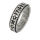 Stainless Steel Ring - Fidget Ring with Runes 56 (17,8...