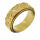Stainless Steel Ring - Fidget Ring with Triskele PVD-Gold-60 (19,1 Ø) 09 US