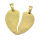 geteiltes Herz - PVD-Gold - 32 mm-Glänzend /...