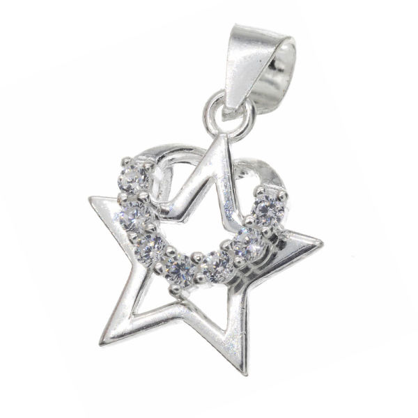 925 Sterling Silberanhänger Stern- "Twinkle" mit Zirkon