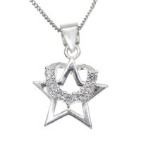 925 Sterling Silberanhänger Stern- "Twinkle" mit Zirkon