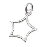 925 Sterling Silberanhänger – Sternrahmen in filigraner Form