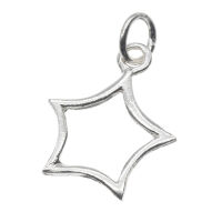 925 Sterling Silver Pendant – Fine Star Frame with...