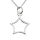 925 Sterling Silberanhänger – Sternrahmen in filigraner Form