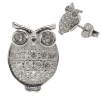925 Sterling Silver Ear Stud Owl - “Miley”...