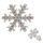 925 Silber-Ohrstecker – Schneeflocke Snow White mit funkelndem Besatz