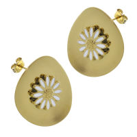 Edelstahl Ohrstecker Edelweiss