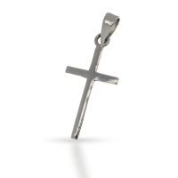 925 Sterling Silberanhänger - Kreuz - 18 mm