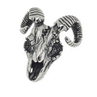Stainless Steel Pendant - Ram Skull