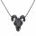 Stainless Steel Pendant - Ram Skull - Black