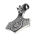 Edelstahlanhänger - Valknut-Hammer mit Widderkopf - Stahl