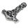 Stainless Steel Pendant - Thors Hammer ‘Inga’ - 38 mm - Detailed
