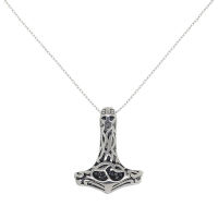 Stainless Steel Pendant - Thors Hammer ‘Inga’ - 41 mm - Simple