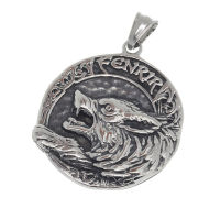 Stainless Steel Pendant - Fenrir - Steel