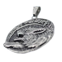 Stainless Steel Pendant - Fenrir - Steel