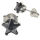 Edelstahlohrstecker - Cubic Zirkonia im Stern-Design...