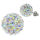 Edelstahlohrstecker - Glitzerkugel Prismatisch-6mm