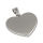 Stainless steel pendant engraving blank heart shape -...
