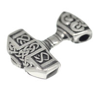 Edelstahlanhänger - Thors Hammer Mjölnir - Stahl