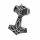 Stainless steel pendant - Thors hammer with skull - Steel...