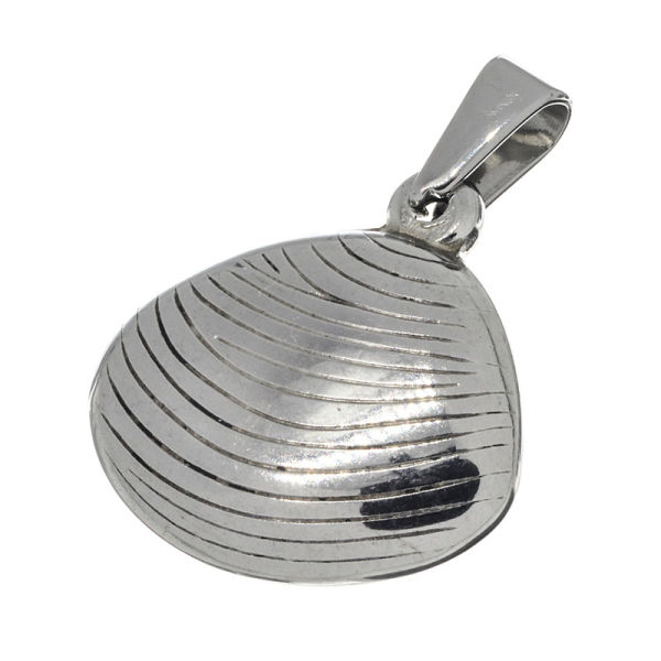 Stainless Steel Pendant - Shell - Steel