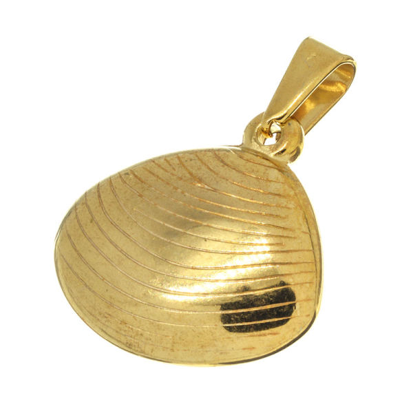 Stainless Steel Pendant - Shell - PVD-Gold