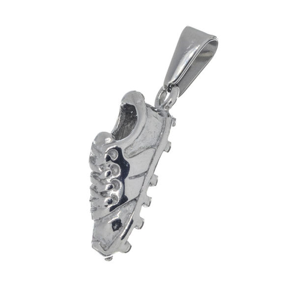 Stainless Steel Pendant - Football Shoe - Steel