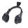 Stainless Steel Pendant - Headphones - PVD-Black - 43 mm