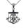 Edelstahlanhänger - Ankerkreuz mit Jesus - 64 mm