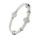 Lederarmband mit Magnetverschluss - 2 Glitzerkugeln