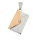 Stainless Steel Pendant Envelope with Letter (engravable)