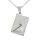 Stainless Steel Pendant Envelope with Letter (engravable) - Steel