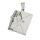 Stainless Steel Pendant Envelope with Letter (engravable) - Steel
