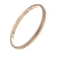 Armreif mattiert - oval 5 mm