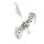 925 Sterling Silver Pendant - Battle Axe